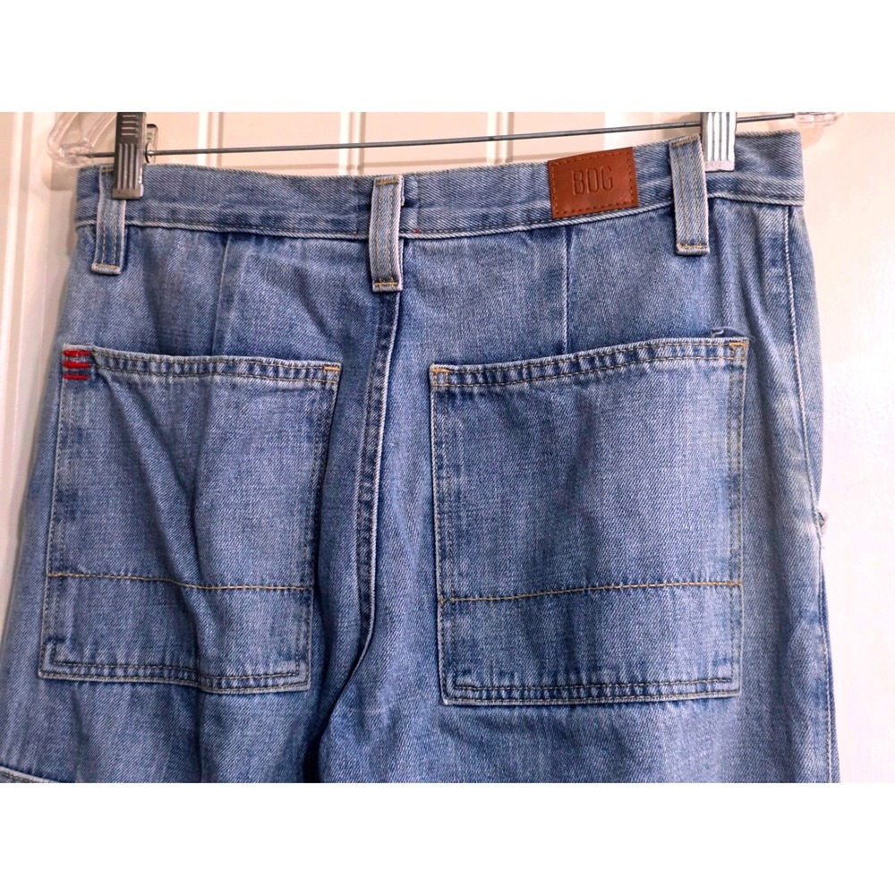 BDG Urban Outfitters Womens High Rise Cargo Jogger Jeans Blue Medium Wash 30W - Picture 5 of 10